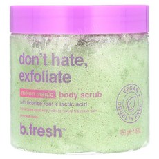 b.fresh 과일 효소 펩타이드 함유 바디 스크럽 453g, 멜론 매직, 3개