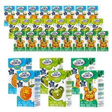 예이니식품 돈시몬 착즙주스 오렌지125ml 10개+사과125ml 10개+파인애플 백포도125ml 10개 (총30개) 어린이음료수생과일, 125ml, 30개