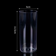 플라워노즈 스위티베어 케이크 향수, 직선형 플라스틱 무스 컵 10팩