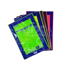 종이나라 단면 형광색지 4절 10장 형광색지, 34형광주홍, 3개