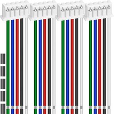 4PCS 5 와이어 기타 픽업 커넥터 1.25mm 피치 5핀 남성 플러그 퀵 커넥트 어댑터 28AWG 10cm 케이블 열수축 튜브 포함 제어 PCB 보드