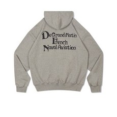 DE GRAND MATIN V.HEAVY 후드티 후드 스웻셔츠 DEMELANGE 그레이 GRAY 170357
