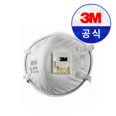 3M 방진 1급 마스크 8955K 안면부여과식 산업용 배기밸브 초정전 필터 10매입, 1세트, 화이트