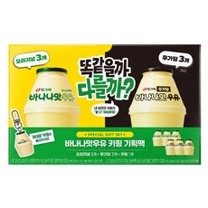 빙그레 바나나우유 키링 기획 (같을까? 다를까?), 6개, 240ml