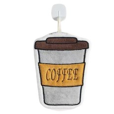 미리아 카페 시리즈 아이템 욕실 주방 고리형 핸드 타월, 1개, 종이컵 커피