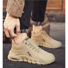 Connect LINK 남성용 AIR 미끄럼방지 방진 작업화 슬립온 패션 스니커즈