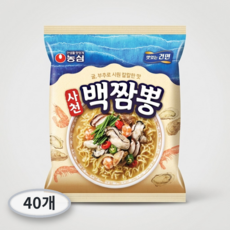 농심 사천백짬뽕 94g, 40개