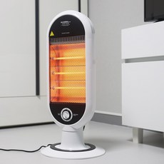 대웅 3단 석영관 전기히터 고급형, CZ-6500KH, 화이트 + 블랙