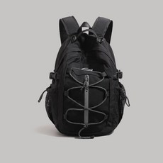 2025新款女士休閒學生雙肩包大容量書包運動揹包登山包短途旅行包, 黑色大號