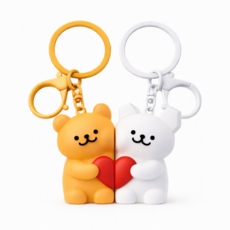 자석키링 커플키링 분실방지 열쇠고리 곰돌이 악세서리 가방꾸미기