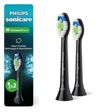 Philips 소니케어 다이아몬드클린 칫솔 헤드 2개 세트 블랙 (HX6062/95), 2개입 (1팩)