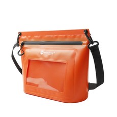 【MARJAQE】防水收納包 手提單肩包 洗漱包 旅行收納袋 戶外露營環島重機旅行包, 愛馬仕橙3L, 1個