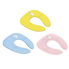 攜帶式折疊兒童旅行馬桶墊, 旅行坐便圈-粉色, 1個