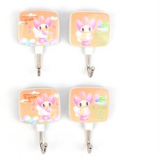 다있군샵 캐릭터 행거 벽에붙이는고리, 원형 일반 (4P)