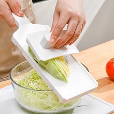 YITUMU 양배추 채칼 손가락 가드 포함 안전 야채슬라이서, 1세트, 하얀색