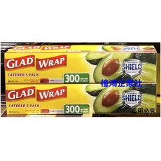 Glad 佳能 PE 保鮮膜 300公尺 X 33公分 2入組 無毒PE材質 附安全滑刀 可微波冷凍, 1個, 1組(最多2組一運費，超過請分開下單)