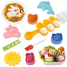 搖飯團神器 搖搖樂飯團模具 寶寶吃飯餵飯飯團神奇米飯球 飯團工具, 1個, 飯團模具10件套