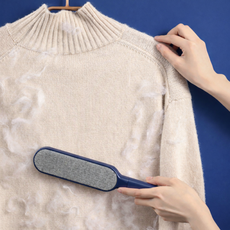 미리모아 재사용 옷 털 먼지제거 브러쉬, 블루, 1개