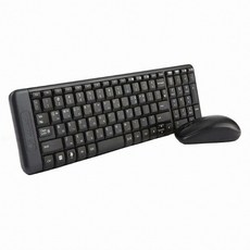 로지텍 무선 키보드 마우스 세트, MK220, 혼합색상, 일반형