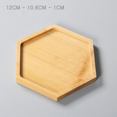 대나무 우드코스터 컵받침 (12cm 육각 09호) (10개 묶음), 열개입X1봉