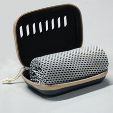 EVA 케이스가 포함된 캠핑 냉각 타월 스포츠 체육관 하이킹 및 요가용 소형 휴대용 여행용 아이스 타월 빠른 건조, 30x90cm, 7)grey