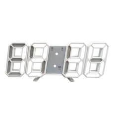 小優 LED數字時鐘 電子鬧鐘 小夜燈, 3D電子掛鐘