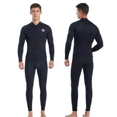 游龍潛水 MR.DIVING 3mm Neoprene 男款 兩件式防寒衣, 上衣,XS