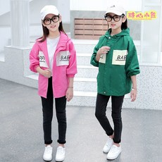 賣場新品新款女大童外套女童風衣春秋裝2025新款120碼-170碼兒童洋氣中大童中長款女孩韓版寬鬆外套潮