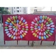풍선 다트 보드판 광장 터뜨리기 원 룰렛판 야유회 놀이, 1개, 1.6x1m 원형 2개