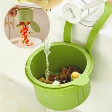 모르닌 원터치 음식물 거름망 싱크대 쓰레기 거름통, 1개, 키위그린