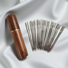 뜨개질 바늘 세트 30개입 대바늘 수납 케이스 포함