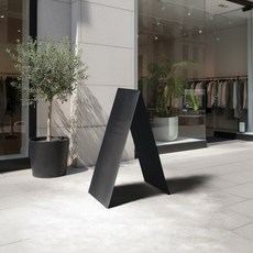金屬立牌 店門口展示架戶外立式招牌北歐工業風高質感展示牌咖啡廳餐廳商店專用, 消光黑, 1個