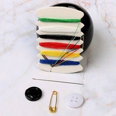 반짇고리세트 수선 스트랩 끈 부자재 휴대용 바늘 의류, 상세페이지 참조, 1개