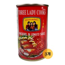 THREE LADY COOKS 마케럴 인 토마토소스 ca hop 3 co gai, 155g, 3개