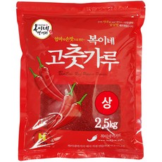 복이네먹거리 중국산고추가루 보통맛 김치/양념용 (상), 2.5kg, 1개