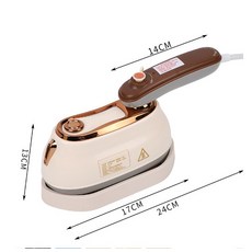 【無品牌】-手持掛燙機乾溼兩用小型噴霧蒸汽電熨鬥便攜式家用迷你便攜掛燙機, 1個, ZS801米白色掛燙機:美規 插頭 出口專用