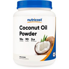 nutricost 無麩質椰子油粉 無味款, 907g, 1罐