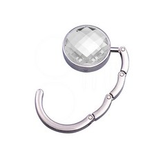 휴대용 소품 가방걸이 책가방 사무실 카페 식당 핸드백 정리 수납 보관함, 실버, 1개