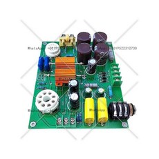 E5-Si 진공관 헤드폰 앰프 전력 회로 기판 무소음 12AT7 + 6N5P 트랜지스터 정류기, 01 Finished board, 02 Tube free.