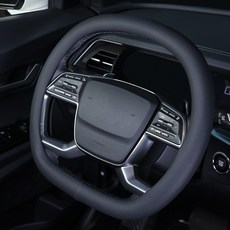 유투카 호환 토레스 가죽 핸들커버 타공 노슬립 핸들커버, 블랙