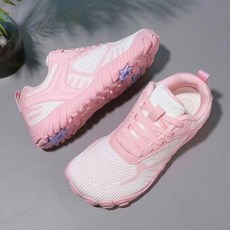 男女寬楦赤足健身鞋 戶外防滑透氣飛織運動鞋