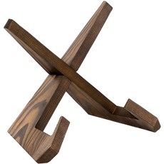 YGG 나무 액자 받침대, 1개, 브라운 1개, 브라운