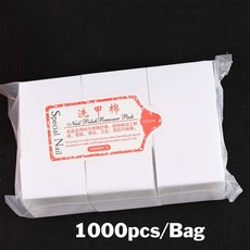 1000/500/100pcs 네일 닦아 코튼 패드 린트 프리 젤 매니 리무버 물티슈 아트 청소 도구, 1000pcs