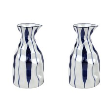 본인 일본풍 나뭇잎 도자기 독구리 사케 전통주 도쿠리 술병 220ml, 독구리 2개, 1세트