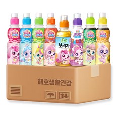 캐치티니핑 음료수 200ml 8종 딸기+밀크+사과+복숭아+보리차+멀티비타 포도+제로 애플망고+제로 샤인머스켓