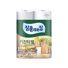 잘풀리는집 키친타올 110매 2롤 잘풀리는집키친타올 키친티슈 키친타올2롤, 1개
