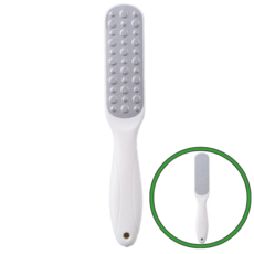 이지케어 양면 스테인리스 풋파일 발각질 제거기 화이트, 30g, 1개, 1개입