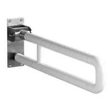 ABS活動式加厚防滑安全扶手60/70cm - 浴室廁所防滑扶手，長者孕婦安全扶手, 白色, 1個