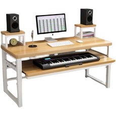 미디 데스크 책상 프레임 녹음 작곡책상 원목 뮤지션, 14. 160x60x83화이트+화이트보드145