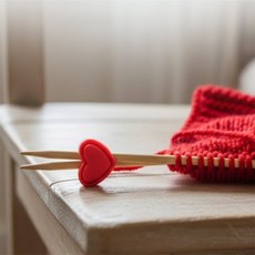 살림허브 뜨개바늘스톱퍼 코바늘DIY, 레드